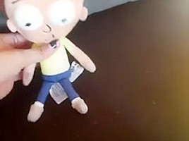 Giantess Finds and Crushes and Tramples Little Man (Morty Plush)