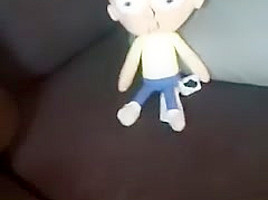 Giantess Finds and Crushes and Tramples Little Man (Morty Plush)