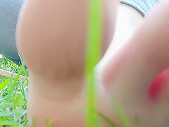 Giantess With Big Sweaty Feet Crushes Toy Cars And Smashes Them All