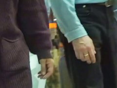 Girl's perky ass in sport tights street video