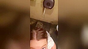 Girlfriend Blows Me In The Bathroom
