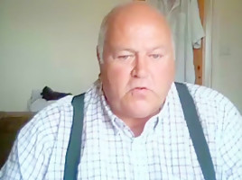Grandpa cum on cam 2