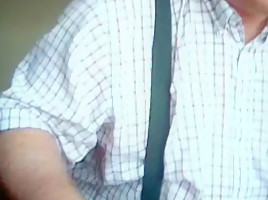 Grandpa cum on cam 2