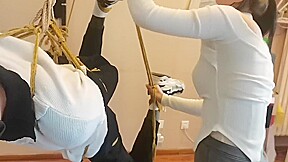 Guy Tied Up By Girl