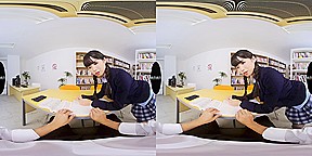 H-Cup Riina Aizawa: Be Quiet in the Library! - Big Tits JAV Idol in a Schoolgirl Uniform