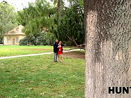 HUNT4K  Pregnant girl feels bizarre desire to be bonked in face of hubby