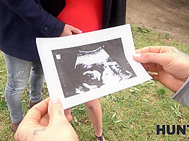 HUNT4K  Pregnant girl feels bizarre desire to be bonked in face of hubby