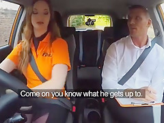 Hairy Zara Durose banged by instructor