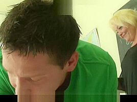 Hairy granny teacher and boys teen 18+