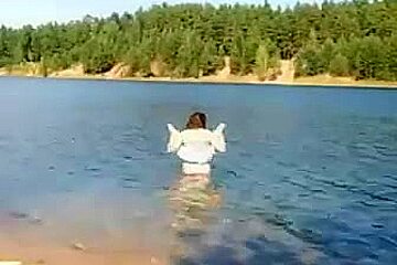 Hairy in the lake