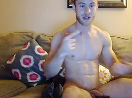 Handsome Guy Cums