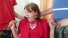 Happy mature employment officer