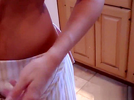 Hardcore 18yo besties cooking before big dick foursome
