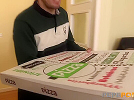 He Cant Believe! Pizza Guy Gets Offered Anal Sex By Dirty Debora