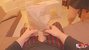 He Put His Dick In The Popcorn For Sexy Stepmom