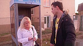 He picks up 70 years old granny