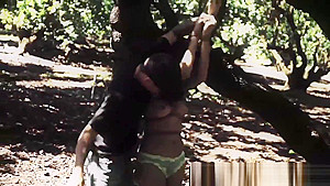 HelplessTeens Jade Jantzen endures domination and outdoor rope bondage