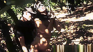 HelplessTeens Jade Jantzen endures domination and outdoor rope bondage