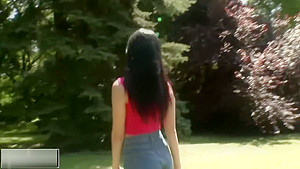 Her Delicious Little Asshole Gets Destroyed Wildly Outdoors