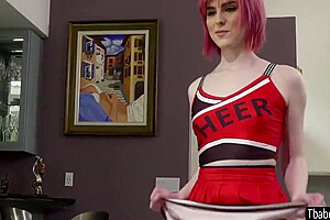 Holly Wood And Ella Hollywood - Ts Cheerleader Interracial Anal Pounding