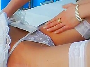 Honey enjoys foot fetish licking her mistress feet and wet crack