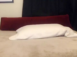 Horny GILF enjoys double dildo penetration