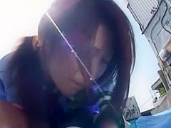 Horny Japanese girl Riko Miyase in Incredible Outdoor, POV JAV video