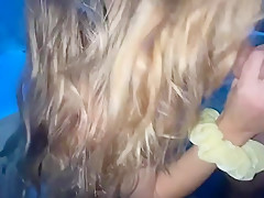 Horny Young Slut Wants Cock In The Bathroom - Amateur With No Face Girl