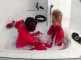Horny amateur Showers, MILFs sex video