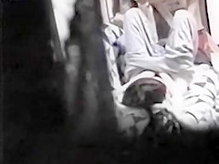 Horny girl peeped on a sofa in her house