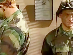 Horny male in fabulous uniform gay porn scene