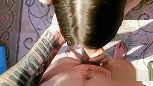 Hot Babe Sucks Boyfriends Dick And Gets Creampie After A Swim - HideHerFace