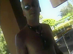 Hot Babes Outside By The Pool Sucking Cock And Getting Pussy Eaten