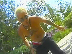 Hot Babes Outside By The Pool Sucking Cock And Getting Pussy Eaten