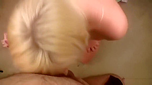Hot Blonde Charlize Danay POV Blowjob