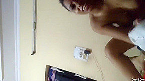 Hot College Girl Taking Vitamin With Boyfriend