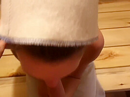 Hot Finnish Girl Suck Cock In Sauna, Deep Blowjob, Pov