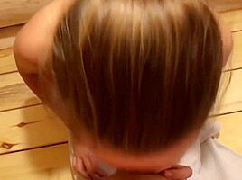 Hot Finnish Girl Suck Cock In Sauna, Deep Blowjob, Pov