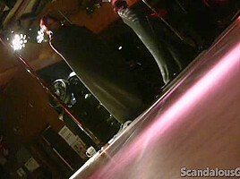 Hot Girlfriend Filmed In A Strip Bar Dancing