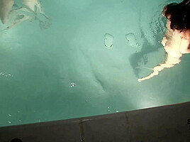 Hot Girls Late Night Kinky Fun at Our Spring Break House