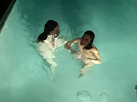 Hot Girls Late Night Kinky Fun at Our Spring Break House