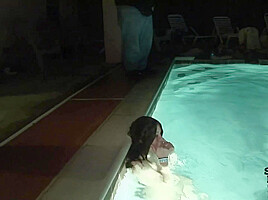 Hot Girls Late Night Kinky Fun at Our Spring Break House
