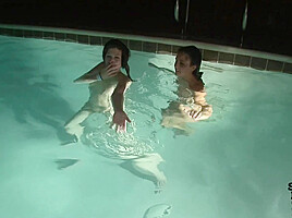 Hot Girls Late Night Kinky Fun at Our Spring Break House