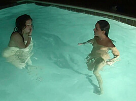 Hot Girls Late Night Kinky Fun at Our Spring Break House