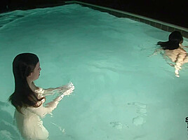 Hot Girls Late Night Kinky Fun at Our Spring Break House