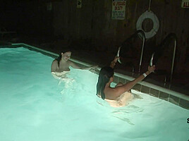 Hot Girls Late Night Kinky Fun at Our Spring Break House