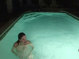 Hot Girls Late Night Kinky Fun at Our Spring Break House