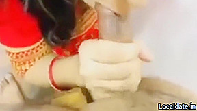 Hot Indian - Sexy Bhabhi In Red Saree Romance
