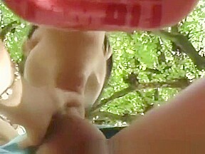 Hot amateur girlfriend outdoor hardcore action