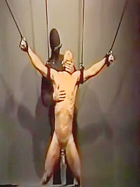 Hot guy strung up and tortured